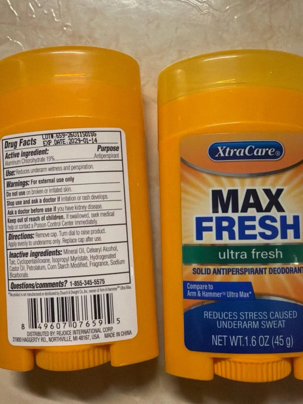 Pack of 2 Max Fresh Ultra Fresh Solid Antiperspirant Deodorant - Orange